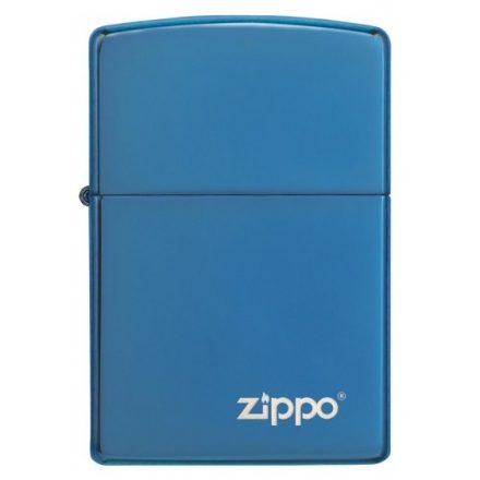      Klasszikus polírozott kék Zippo öngyújtó, Zippo logóval